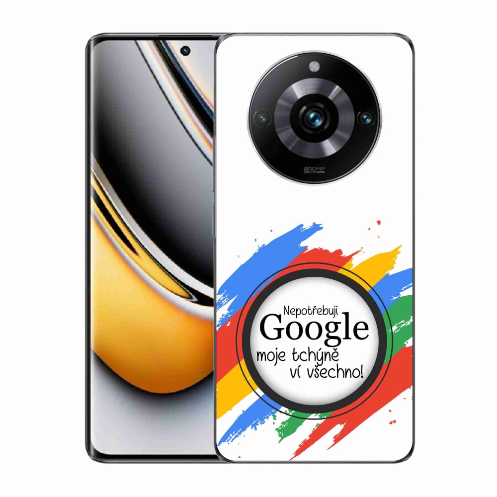 Gelový kryt mmCase na Realme 11 Pro/11 Pro+ - tchýně ví všechno bílé pozadí