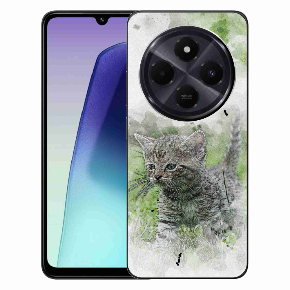 Gelový kryt mmCase na Xiaomi Redmi 14C/Poco C75 - roztomilé kotě 1