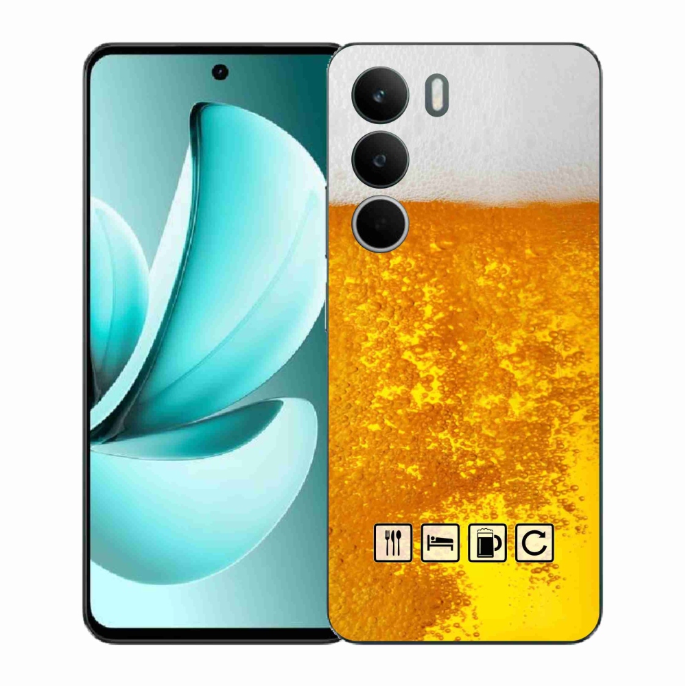 Gelový kryt mmCase na Realme C71 - pivní motiv 3