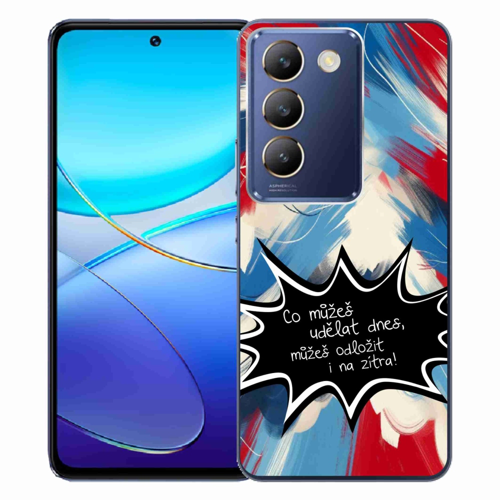Gelový kryt mmCase na Vivo V40 SE 4G/5G - vtipný text 9 černé pozadí