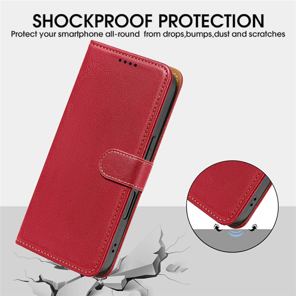 Clasp knížkové pouzdro na Xiaomi Redmi 15 5G - červené