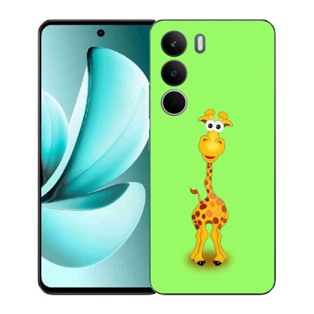 Gelový kryt mmCase na Realme C71 - kreslená žirafa