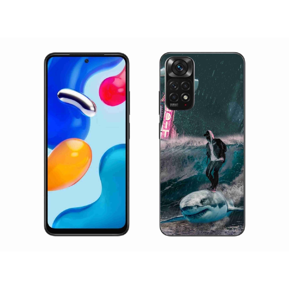 Gelový kryt mmCase na Xiaomi Redmi Note 11S 4G - žralok
