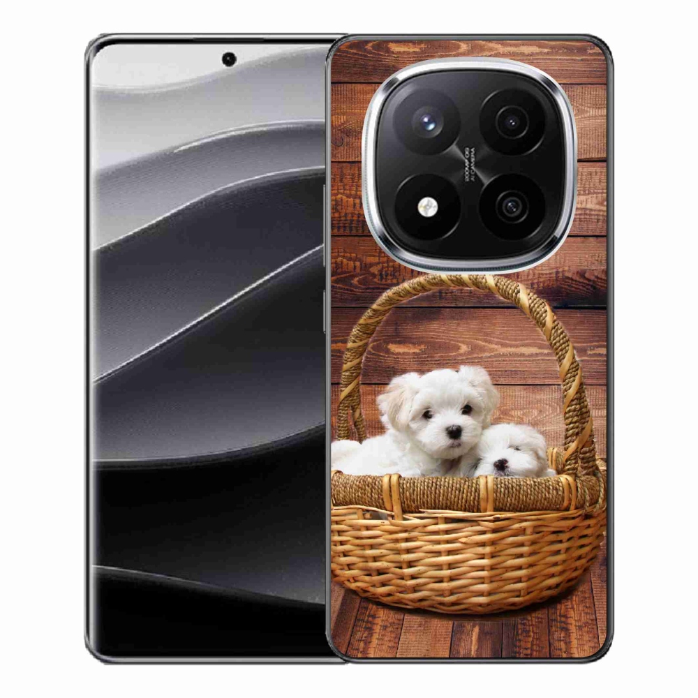 Gelový kryt mmCase na Xiaomi Redmi Note 14 Pro+ 5G - štěňátka