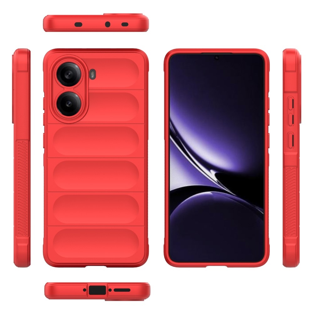 Rugg odolný gelový obal na Xiaomi Poco X7 Pro 5G - červený