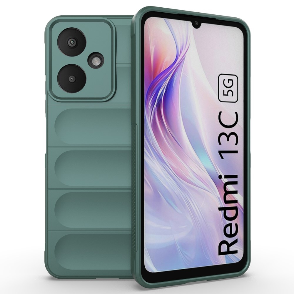 Rugg odolný gelový obal na Xiaomi Redmi 13C 5G - zelený