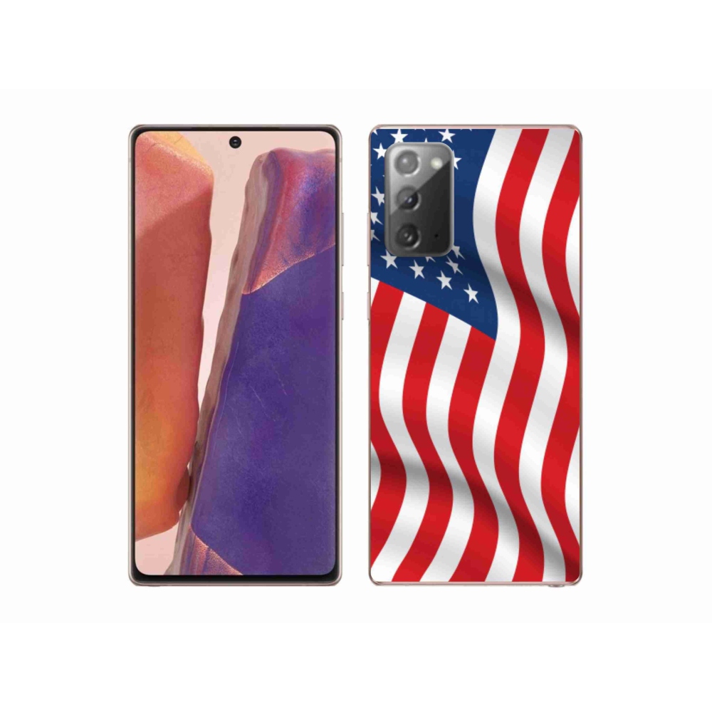 Gelový kryt mmCase na mobil Samsung Galaxy Note 20/Note 20 5G - USA vlajka