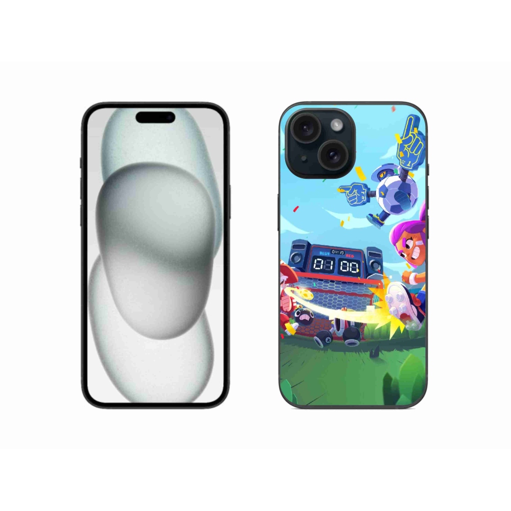 Gelový kryt mmCase na iPhone 15 - brawl stars 1