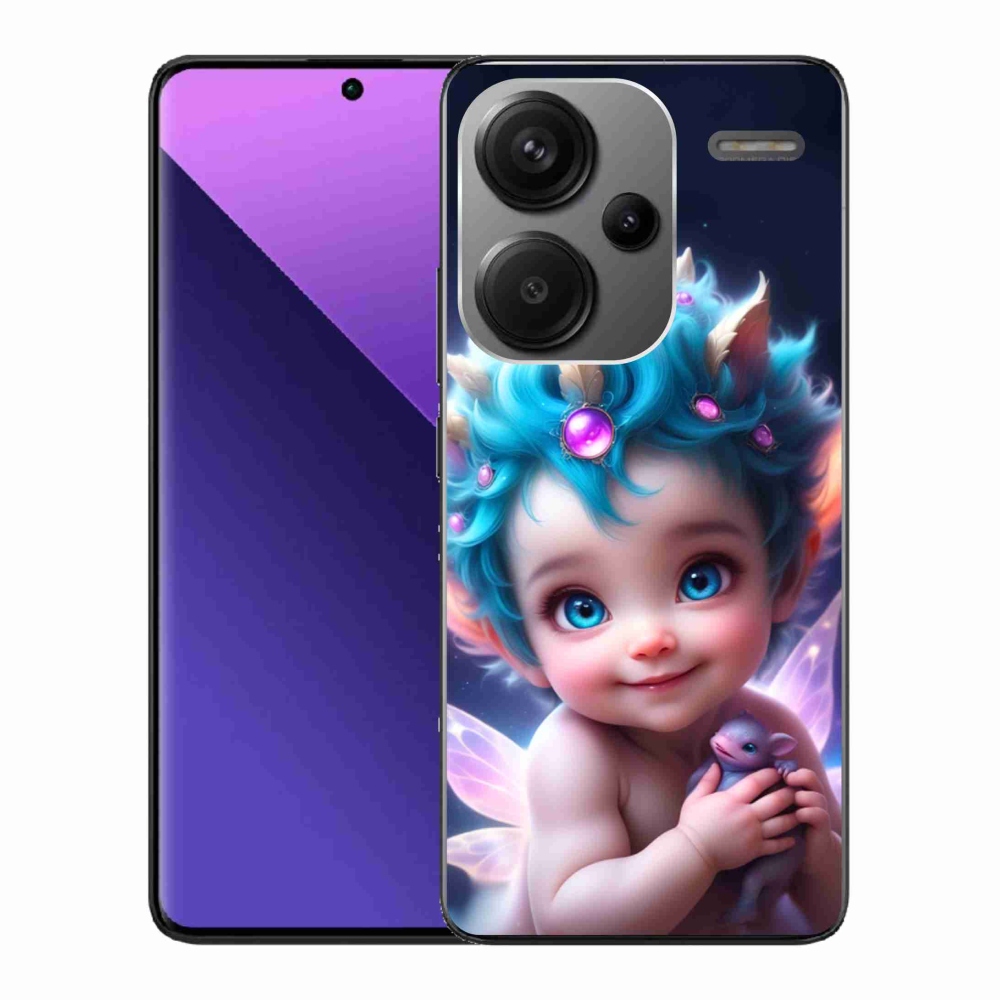 Gelový kryt mmCase na Xiaomi Redmi Note 13 Pro+ 5G - dítě s motýlími křídly