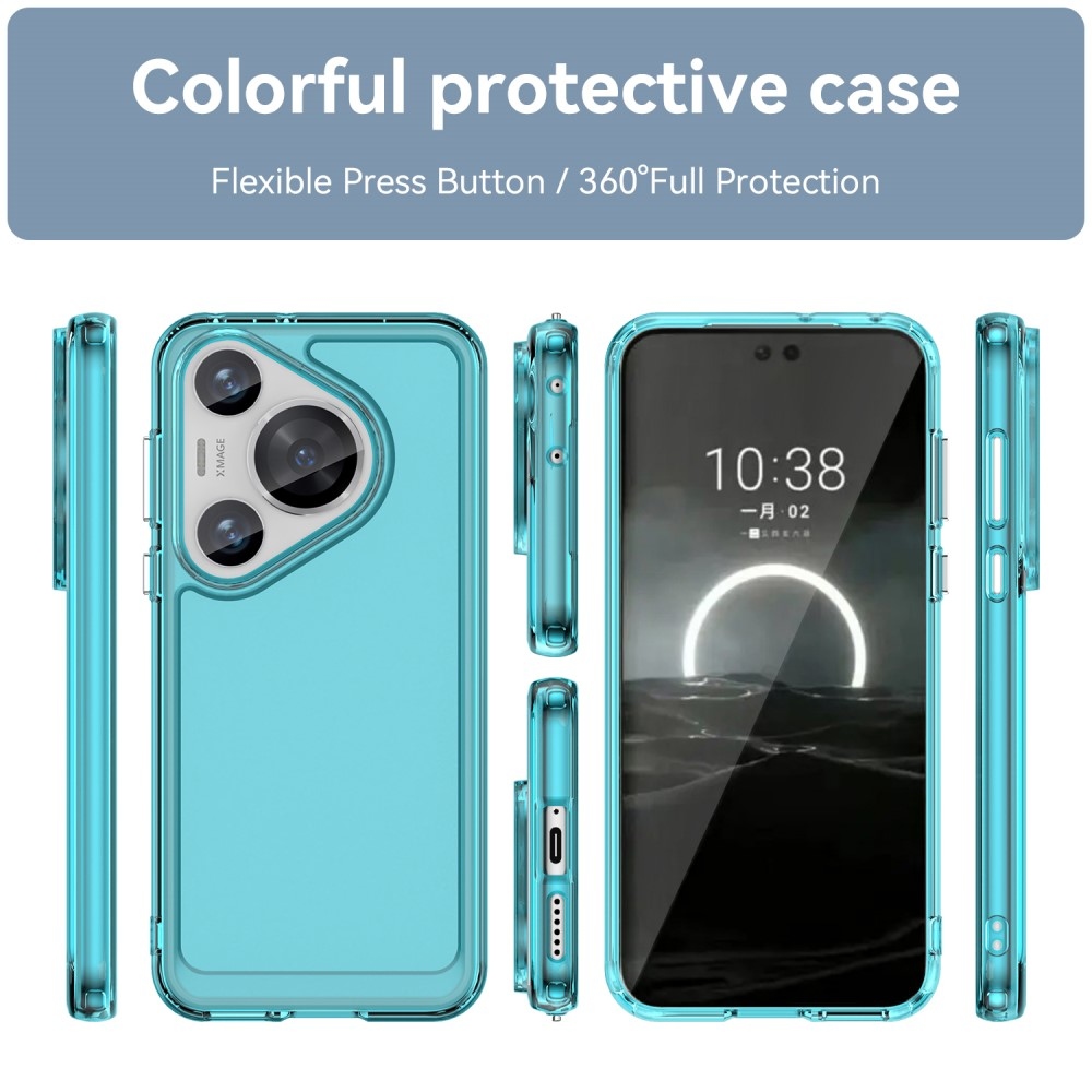 Candy gelový obal na Huawei Pura 70 Pro - světlemodrý