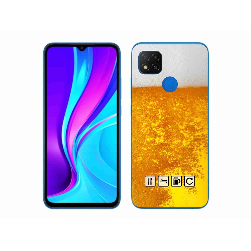 Gelový kryt mmCase na Xiaomi Redmi 9C - pivní motiv 3