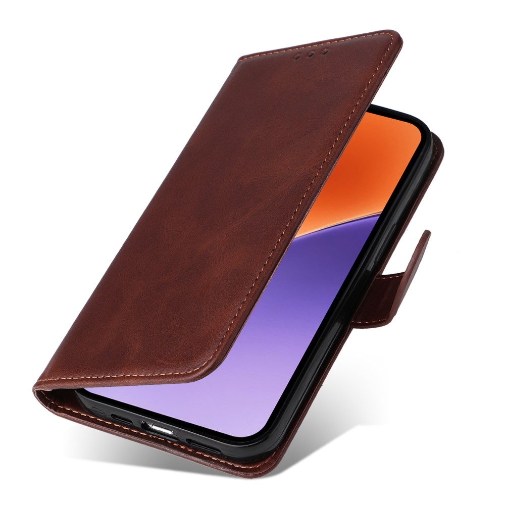 Clots knížkové pouzdro na Xiaomi 15 - hnědé