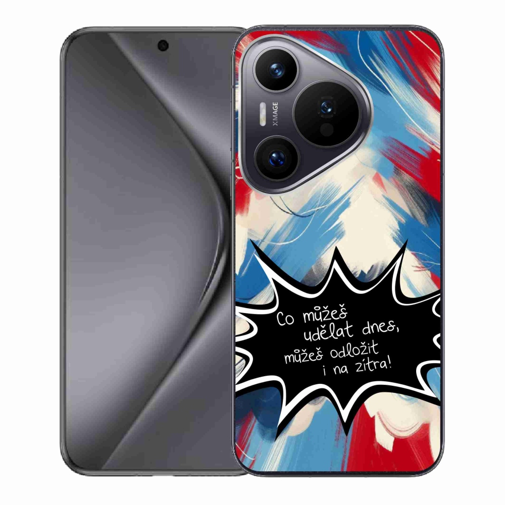 Gelový kryt mmCase na Huawei Pura 70 - vtipný text 9 černé pozadí