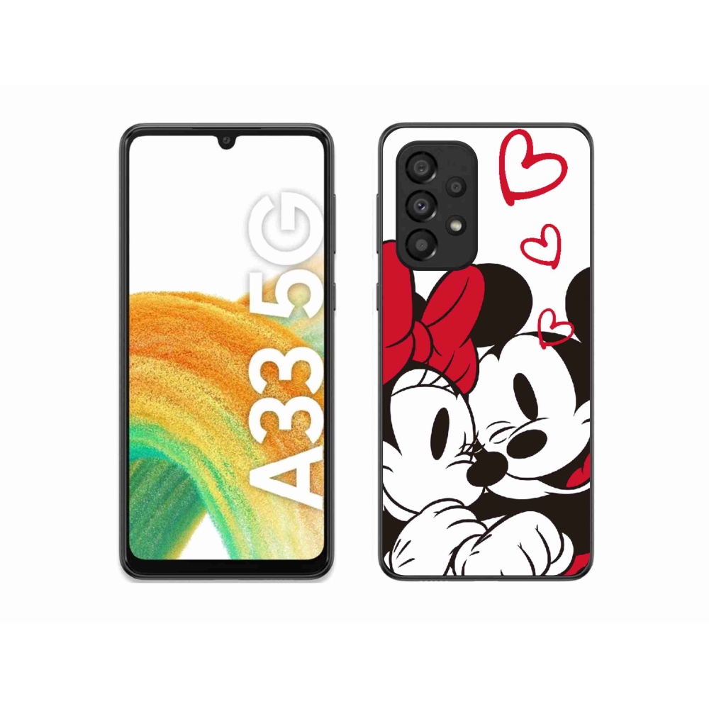 Gelový kryt mmCase na Samsung Galaxy A33 5G - minnie a mickey