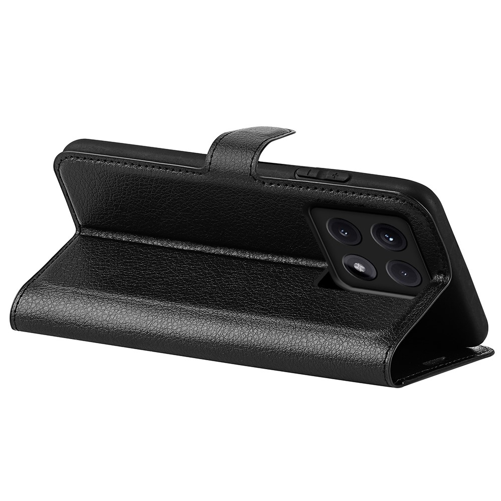 Litchi knížkové pouzdro na Xiaomi 14T - černé