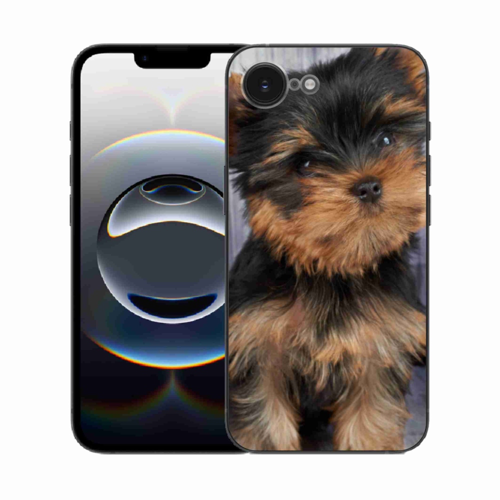 Gelový kryt mmCase na iPhone 16e - jorkšír 9