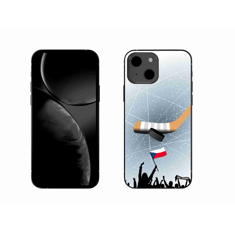 Gelový kryt mmCase na iPhone 13 6.1 - fanoušci hokeje