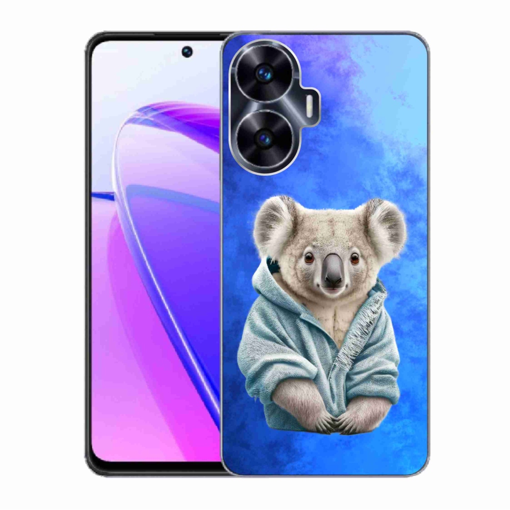 Gelový kryt mmCase na Realme C55 - koala ve svetru