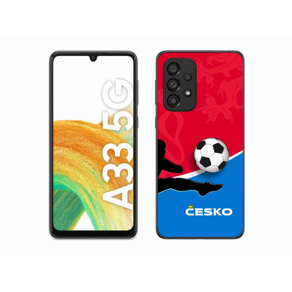 Gelový kryt mmCase na Samsung Galaxy A33 5G - fotbal Česko 2