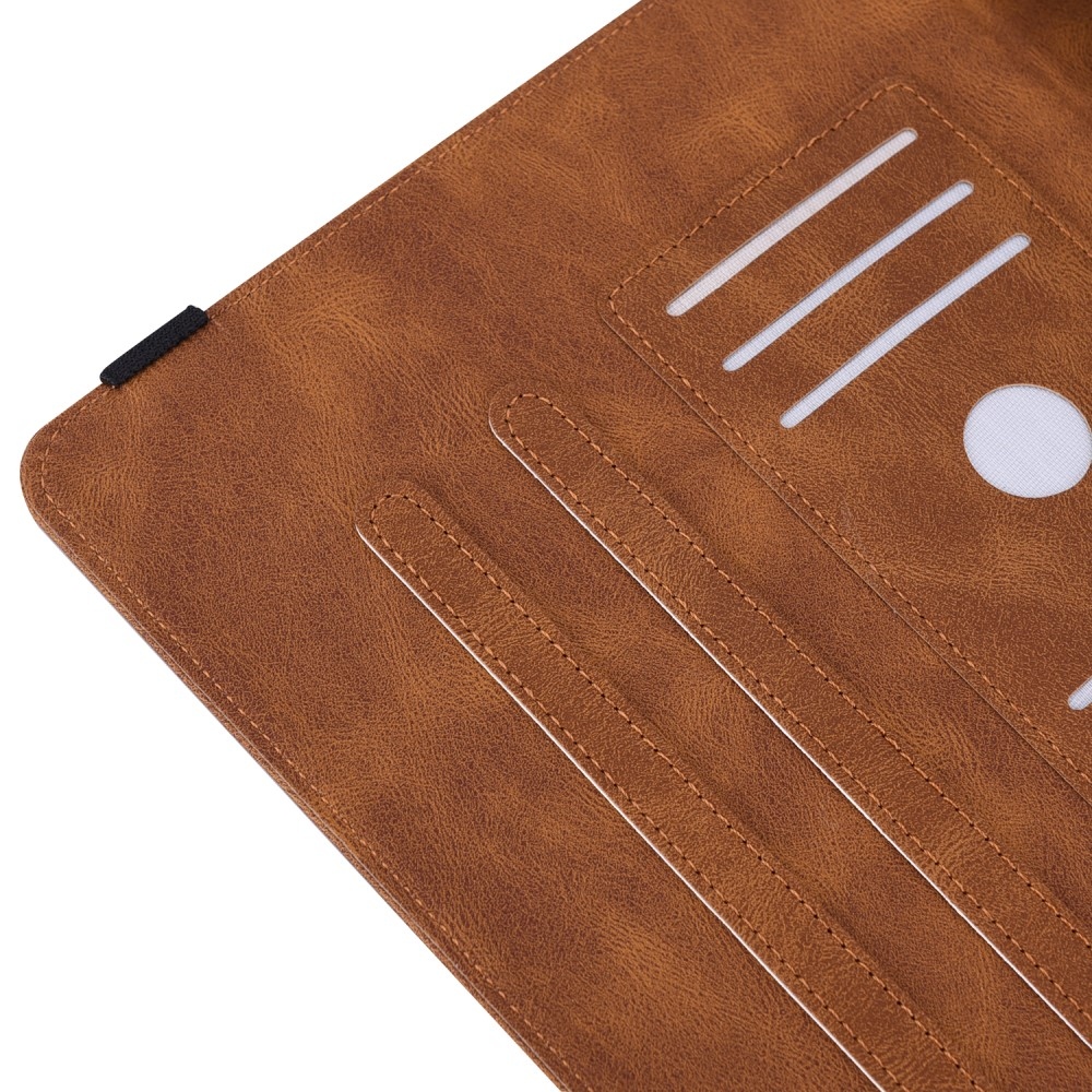 Imprint zavírací pouzdro na Lenovo Tab M10 5G - hnědé