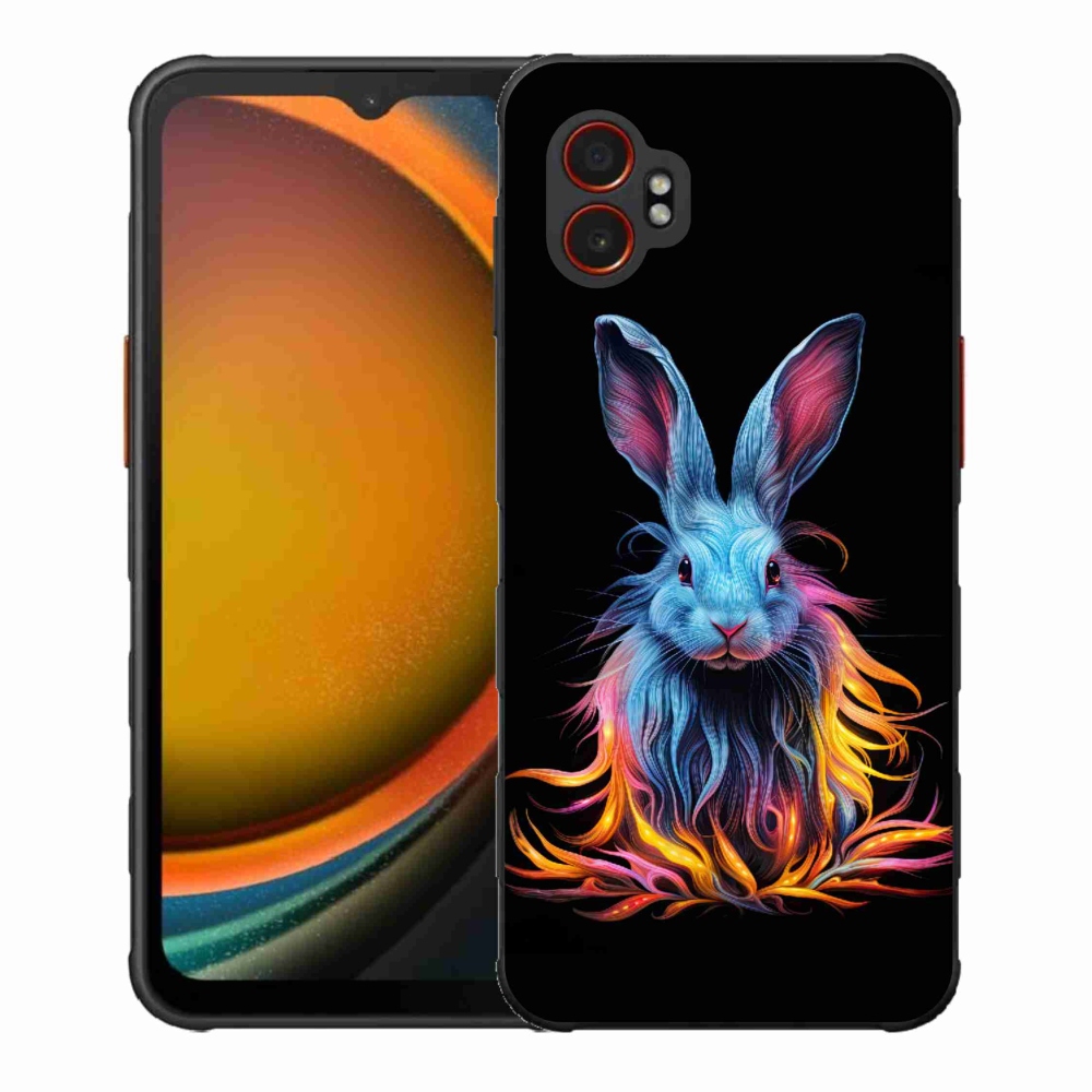 Gelový kryt mmCase na Samsung Galaxy Xcover 7 Pro - abstraktní zajíc