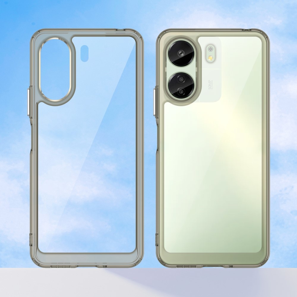 Gelový obal s pevnými zády na Xiaomi Poco C65/Redmi 13C - šedý