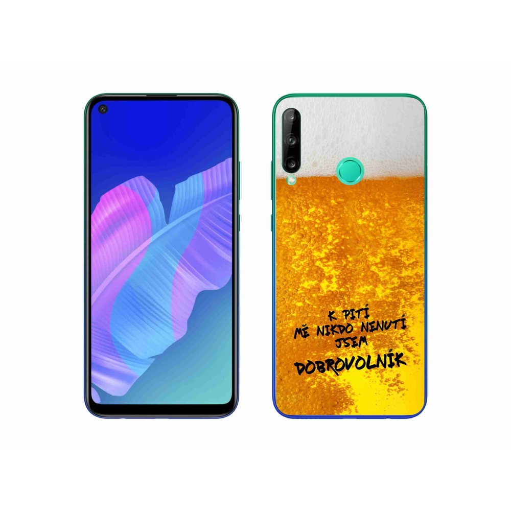 Gelový kryt mmCase na Huawei P40 Lite E - pivní motiv 4