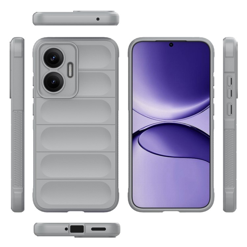 Rugg odolný gelový obal na Xiaomi Poco F7 5G - světlešedý