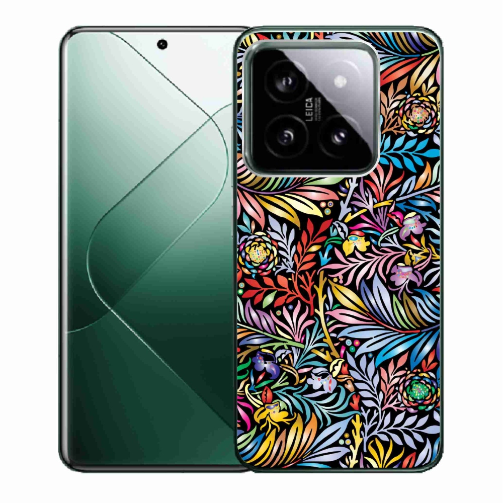 Gelový kryt mmCase na Xiaomi 14 - květiny 5