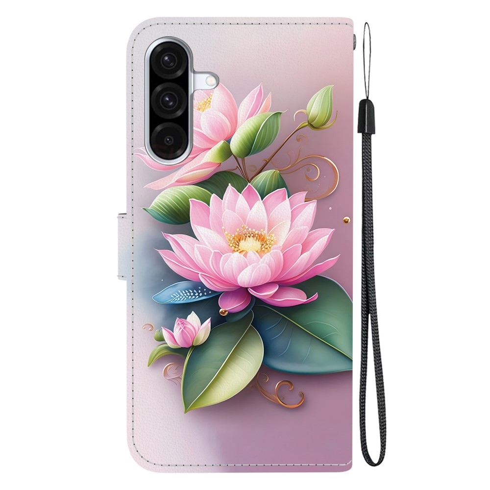 Versatile knížkové pouzdro na Samsung Galaxy A36 5G/A56 5G - lotusový květ