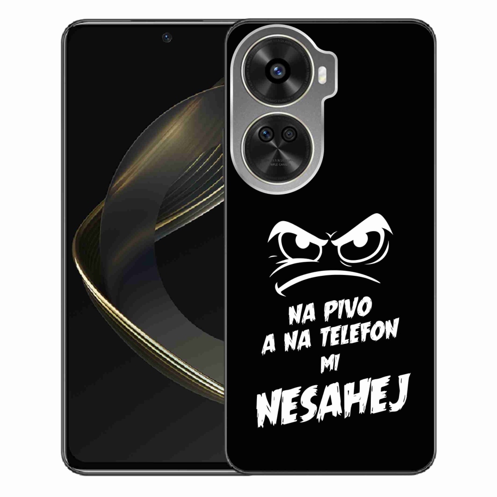 Gelový kryt mmCase na Huawei Nova 12 SE - pivní motiv 2 černé pozadí
