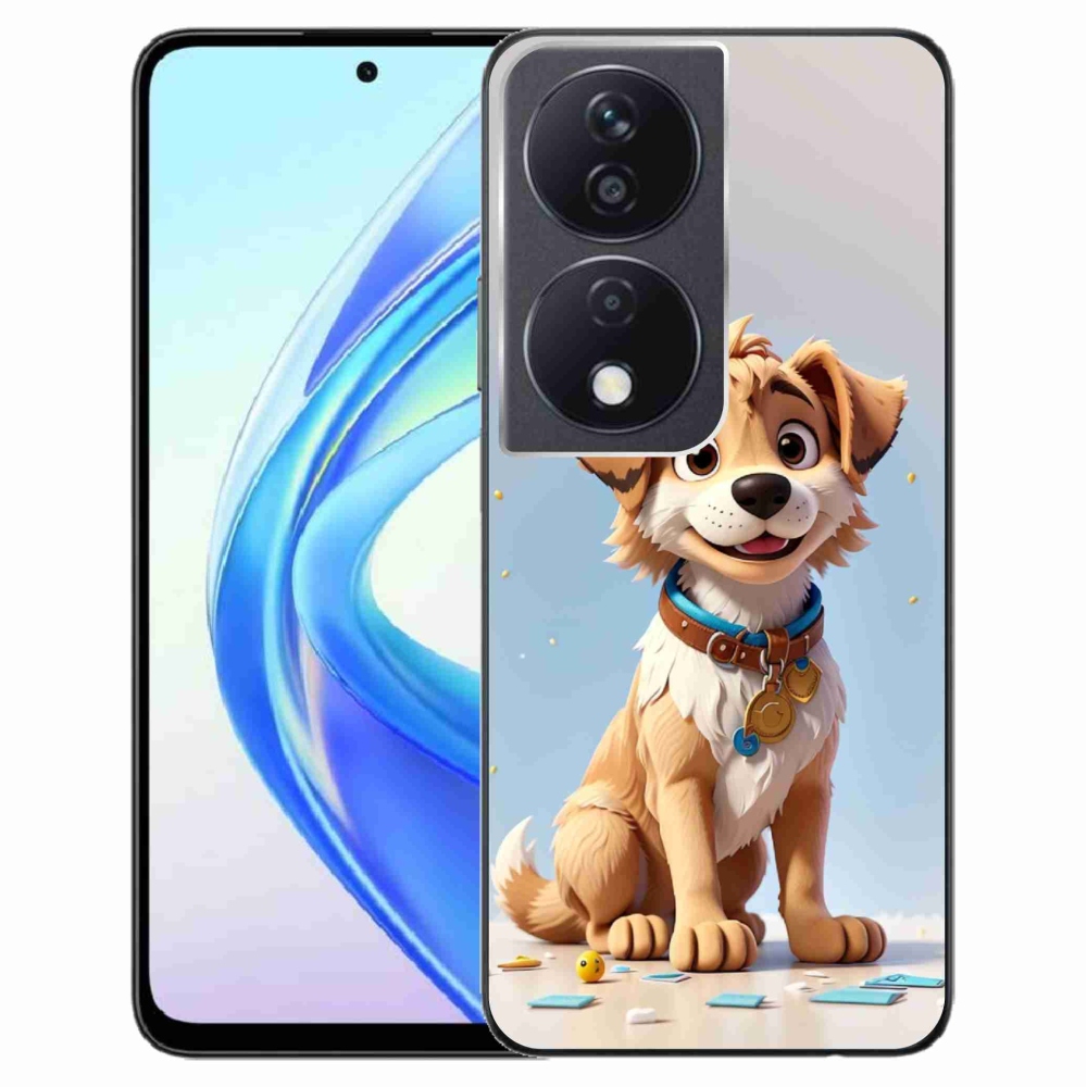 Gelový kryt mmCase na Honor X7b/Honor 90 Smart - kreslené štěně