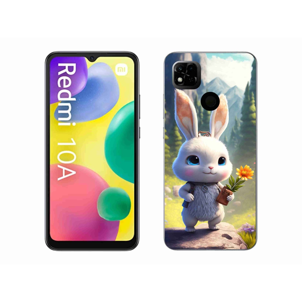 Gelový kryt mmCase na Xiaomi Redmi 10A - roztomilý králíček