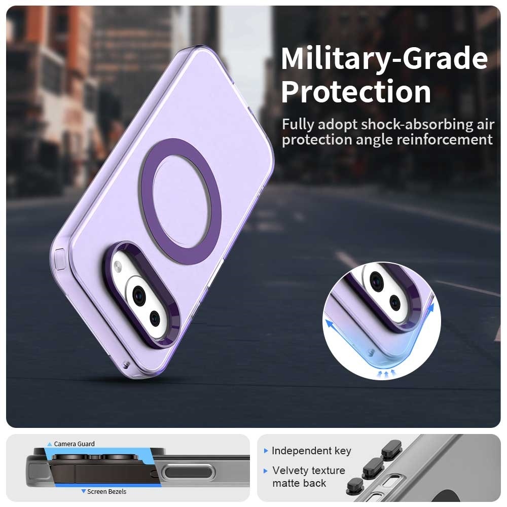 Candy gelový obal s MagSafe na Google Pixel 9a - fialový