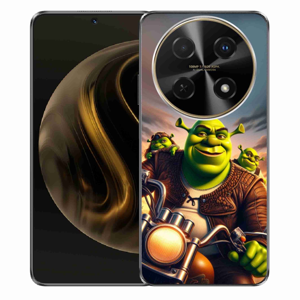 Gelový kryt mmCase na Huawei Nova 12i - shrek na motorce
