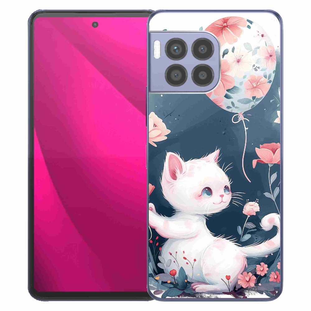 Gelový kryt mmCase na T-Mobile T Phone 2 Pro - kotě s balónkem