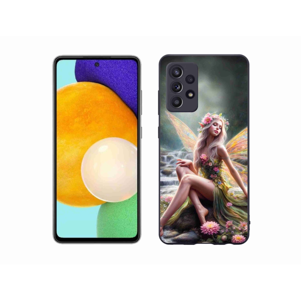 Gelový kryt mmCase na Samsung Galaxy A52/A52 5G - motýlí žena 1