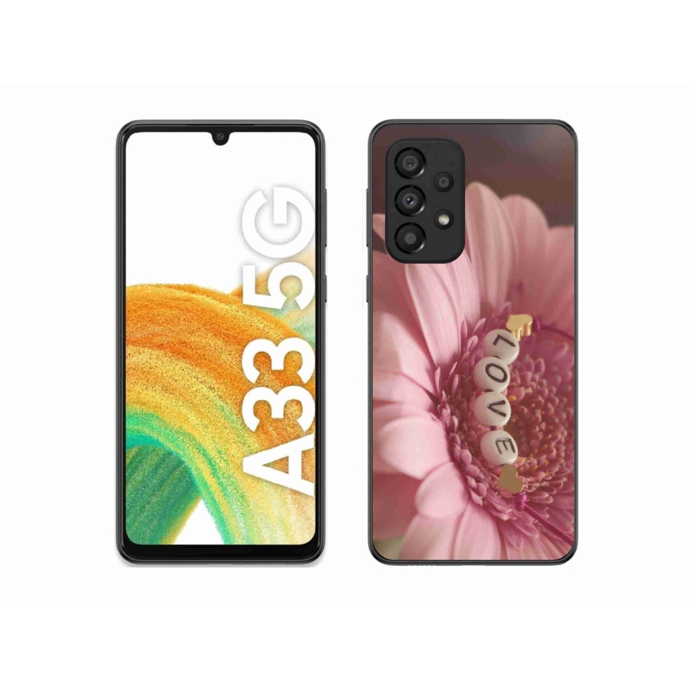 Gelový kryt mmCase na Samsung Galaxy A33 5G - přívěsek love