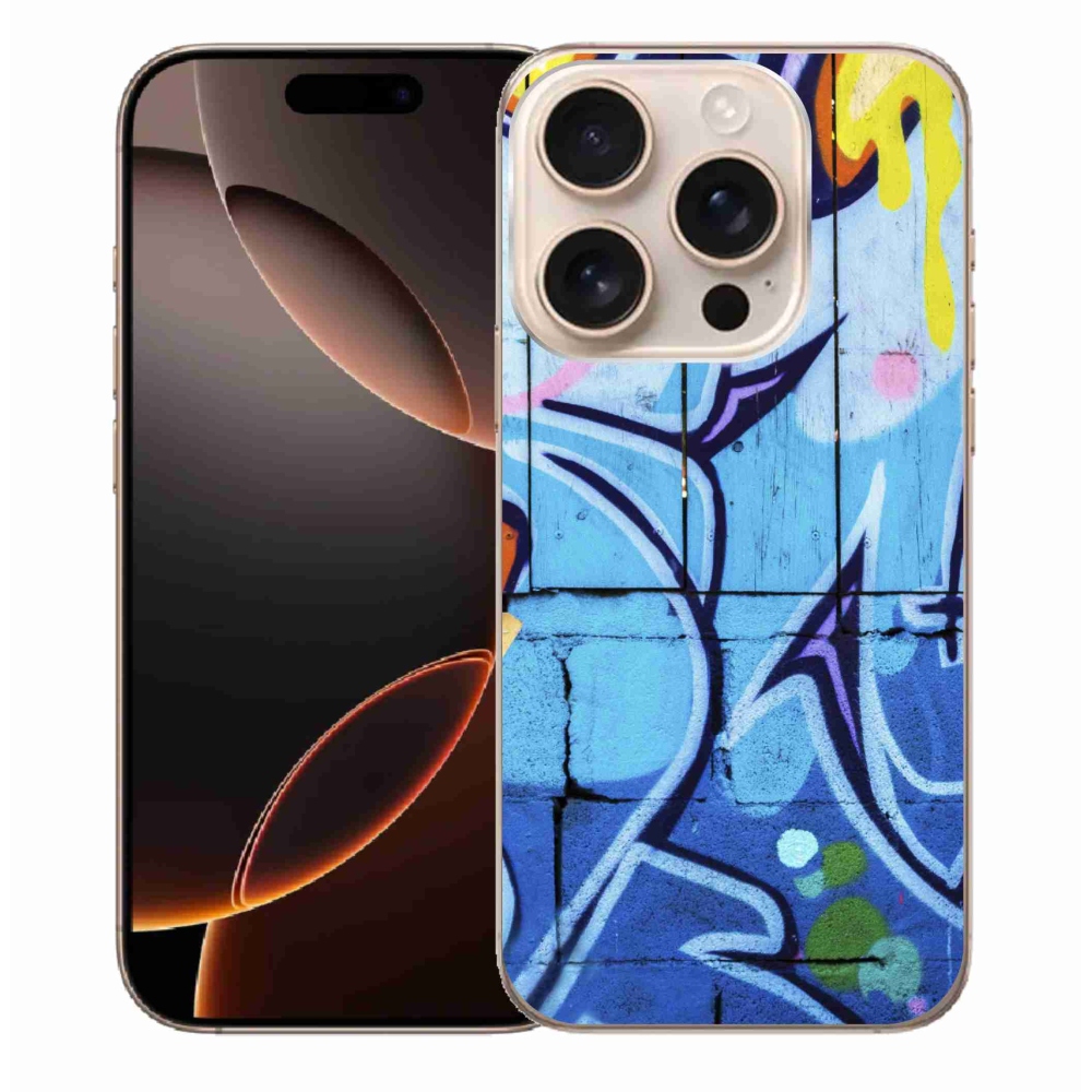 Gelový kryt mmCase na iPhone 16 Pro Max - graffiti