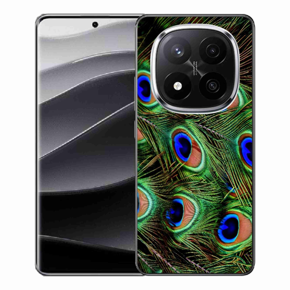 Gelový kryt mmCase na Xiaomi Redmi Note 14 Pro+ 5G - paví peří