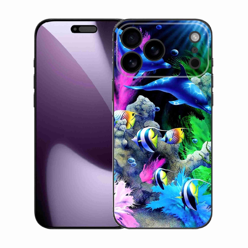 Gelový kryt mmCase na iPhone 17 Pro Max - mořský svět