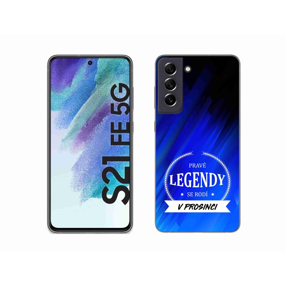 Gelový kryt mmCase na Samsung Galaxy S21 FE 5G - legendy v prosinci modré pozadí