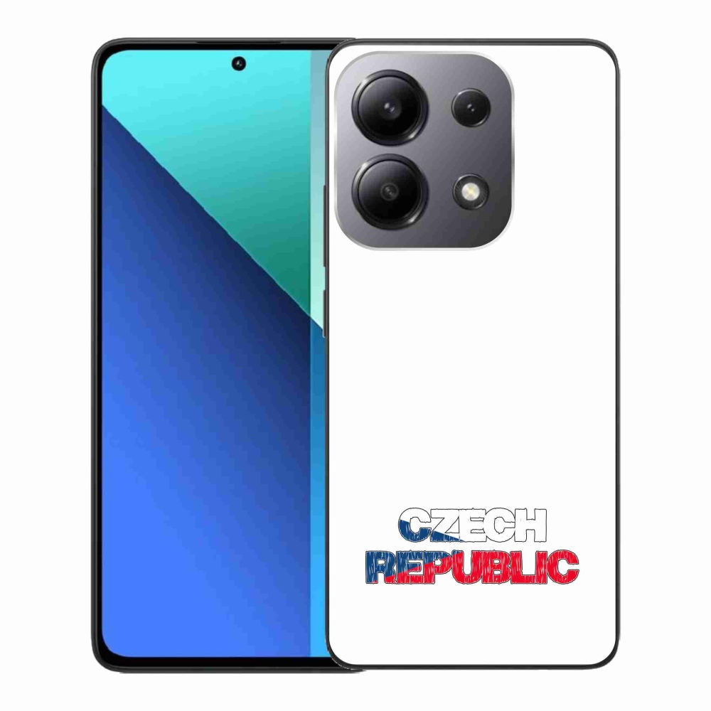 Gelový kryt mmCase na Xiaomi Redmi Note 13 - Czech Republic bílé pozadí