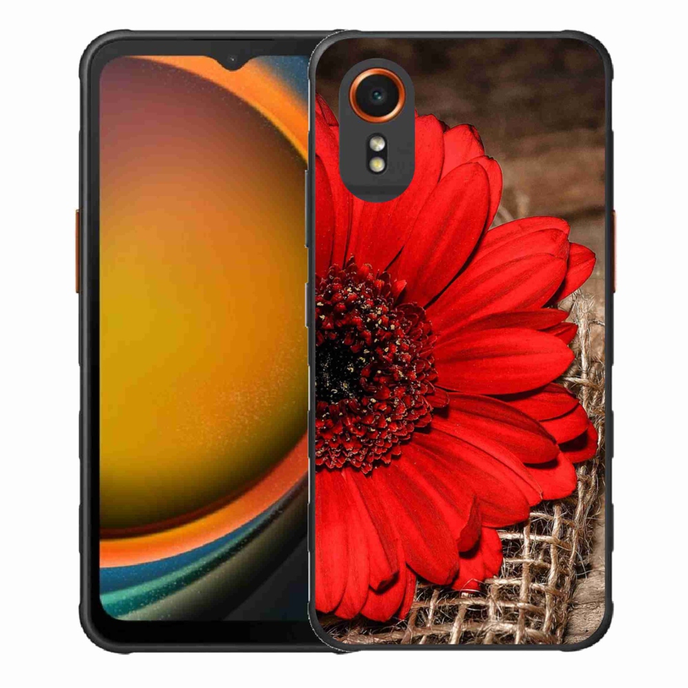 Gelový kryt mmCase na Samsung Galaxy Xcover 7 - gerbera