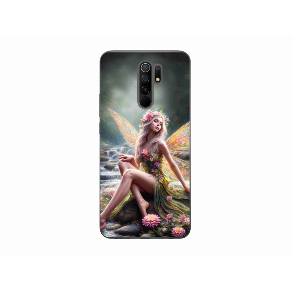 Gelový kryt mmCase na Xiaomi Redmi 9 - motýlí žena 1