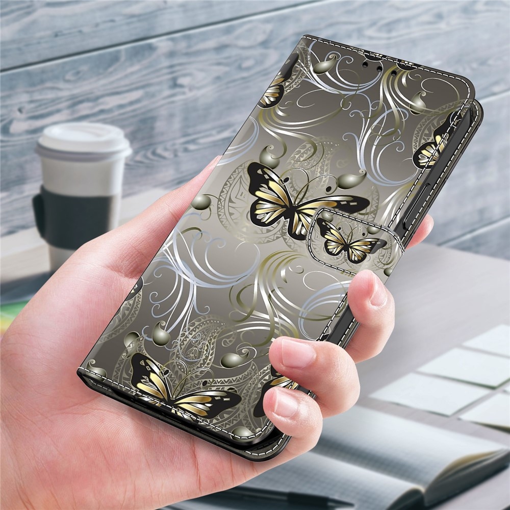 Firmly knížkové pouzdro na Samsung Galaxy A17 5G/A26 5G - motýli s krajkami