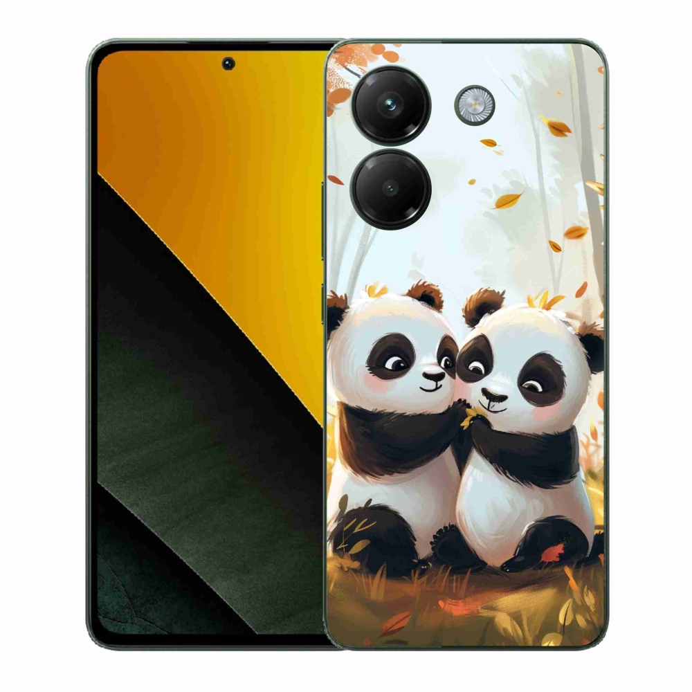 Gelový kryt mmCase na Xiaomi Poco M7 Pro 5G - pandy