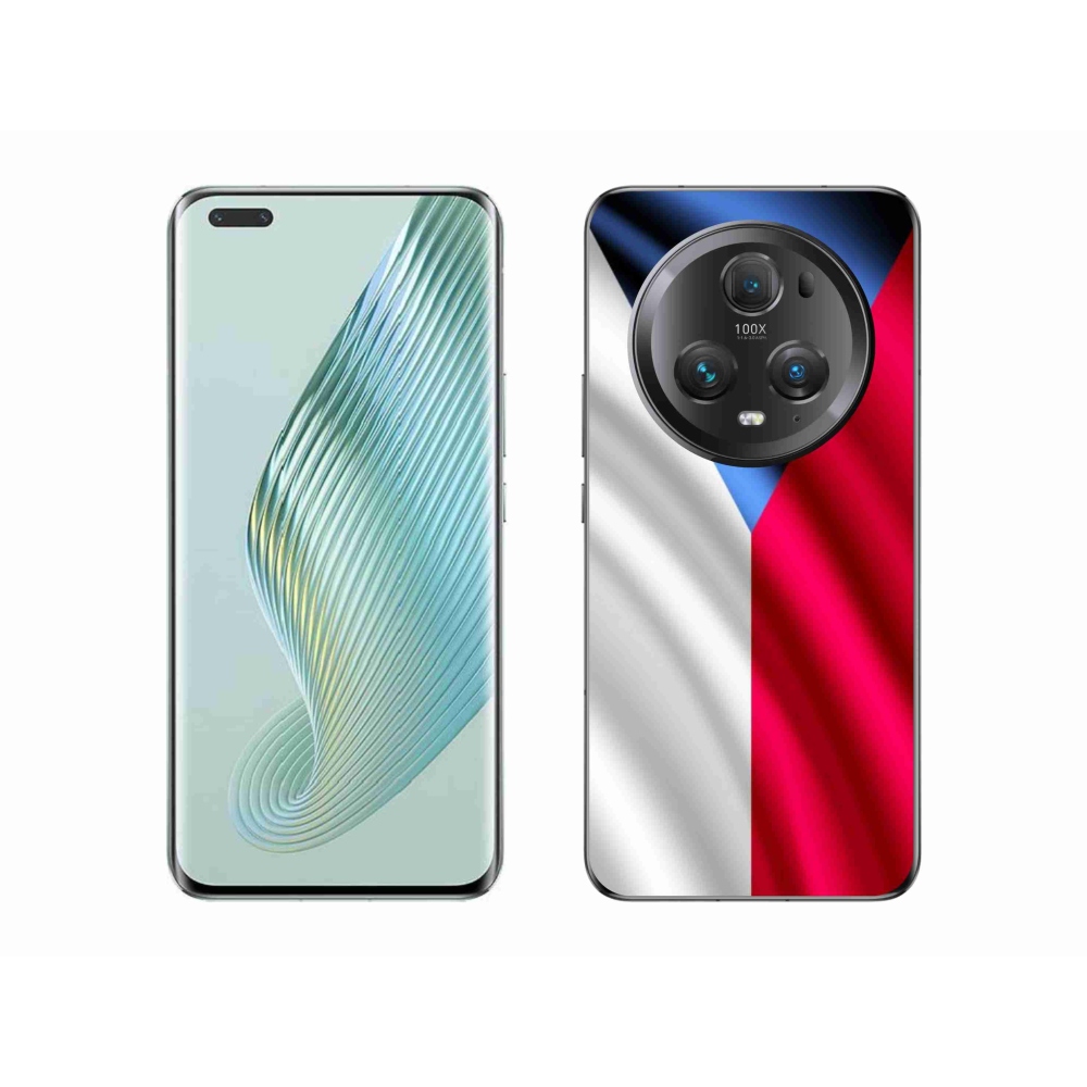 Gelový kryt mmCase na mobil Honor Magic 5 Pro 5G - česká vlajka