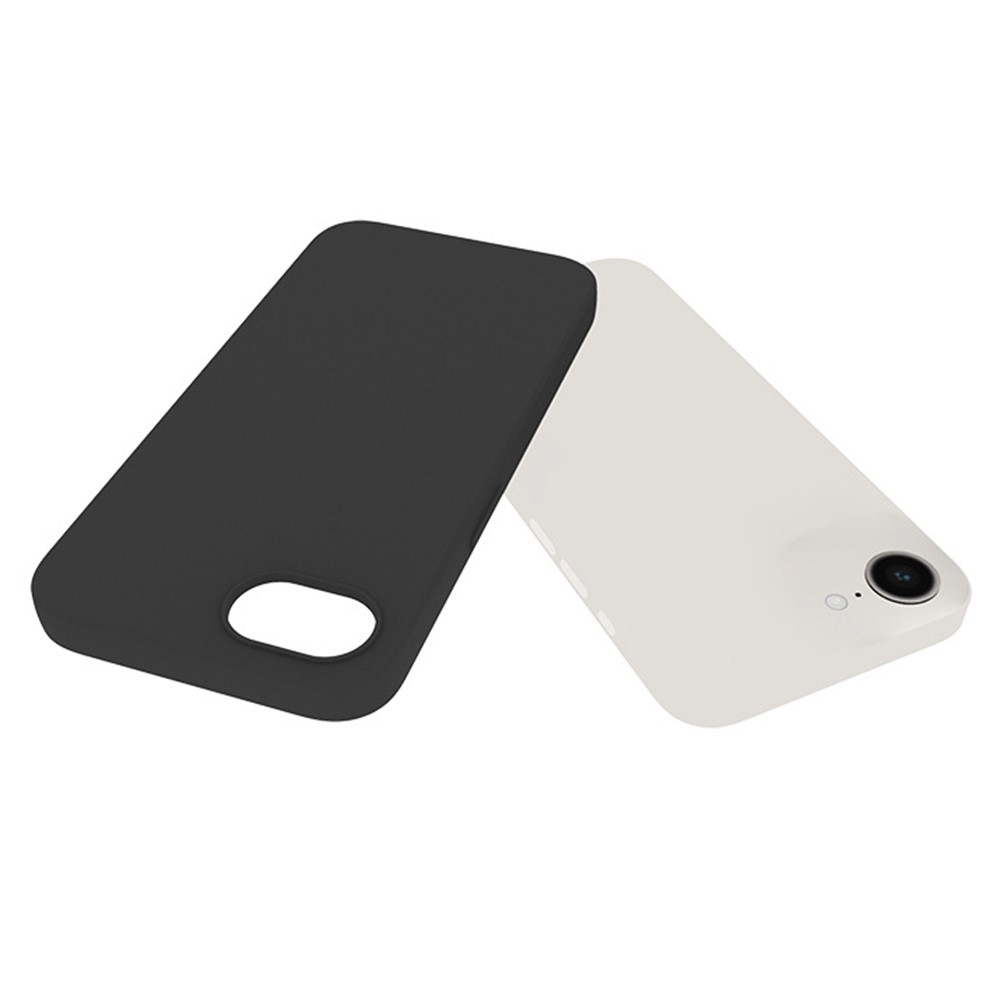 Matný gelový obal na iPhone 16e - černý