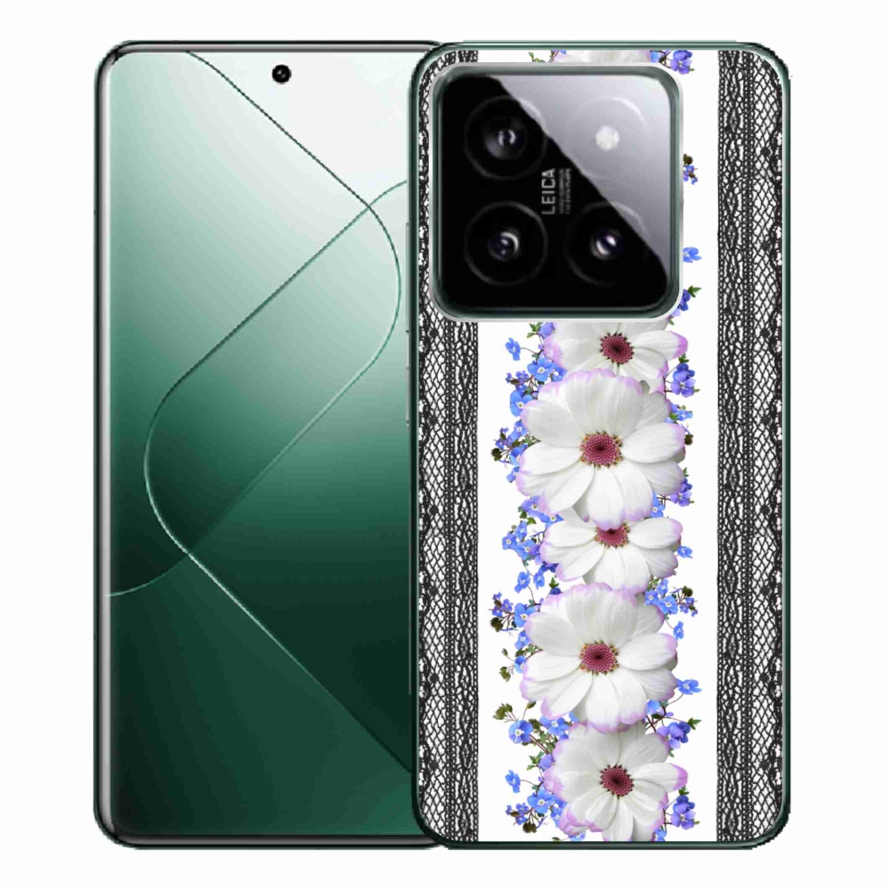 Gelový kryt mmCase na Xiaomi 14 Pro - květiny 8